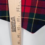 Talbots VTG Womens Plaid Tartan Wool Vest Velvet Collar Button Red Green Sz 10 Photo 5