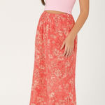 90's Vintage Blair Womens Long Pink Butterfly Maxi Skirt sz M Feminine Y2K Rayon Size M Photo 0