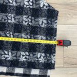 Anthropologie  Wintertide Reversible Floral Buffalo Check Wool Turtleneck Shrug Photo 8