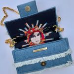 KOORELOO Amalfi Fringe Denim Crossbody Bag Photo 8