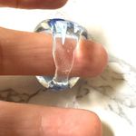 Blue flower cocktail ring Photo 7