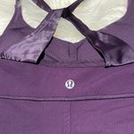 Lululemon Practice Daily Tank Top Purple Size 6 Racerback Satin Activewear Photo 6