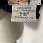 VINTAGE 90s STENAY Sheer Beaded Top Black Size 24 Photo 8