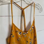 Hollister  Women's Strappy‎ Floral Tank Top - Golden XS - EUC Photo 4