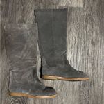 MICHAEL Michael Kors Women's Kenton Flat Boot grey Suede pull up boots, sz 8 Gray Photo 9