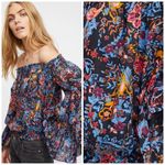Free People  Women's Off the Shoulder Ruffle trim Spirit Top Size‎ Small Photo 1