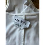 Bebe  White V Neck Bodysuit Photo 4