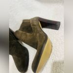 Nine West  Women's Crimson Suede Ankle Boot, Dark Green, 8.5 M US Photo 8