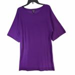 Talbots Sweater Dress Women XL Purple Merino Wool Blend Smart Casual Modern Luxe Photo 1