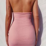 Tiger Mist Pink Halter Dress Photo 1