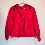 Ralph Lauren Polo Red Nylon Hooded Jacket Coat Womens M Fall Classic Warm Photo 0