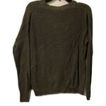 Sweet Romeo  Womens Green Knitted Pullover Long Sleeve Crew Neck Sweater Photo 1