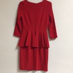 Belle Badgley Mischka  Red Dress Size 2 Christmas Formal MIDI Photo 4