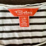 Tommy Bahama  Relax Striped Long Sleeve Top with Sequined Starfish Design - L Photo 2