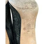 Ann Taylor  women's black patent leather snake print‎ heel size 8 Photo 6