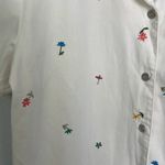 Denim & Co  floral embroidery top Photo 2