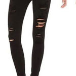 AGOLDE ‎ Sophie high rise skinny jeans black distressed Photo 0