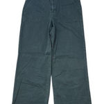 American Eagle  Olive Green Super High Rise Baggy Wide Leg Pants Photo 0