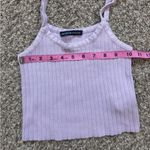 Brandy Melville  Lilac Ribbed Tank Photo 3