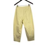 Love, Bonito & REA Cropped Cotton Pleated Pants Butter Yellow Wide Leg US 6 Photo 8