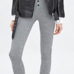 ZARA Trafaluc Legging Women Sz M Pants Houndstooth Black White Office Grunge Photo 0