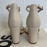 SO  Chiron Block Heel Ankle Strap Special Occasions Heels Bone Color Size 8 Photo 5