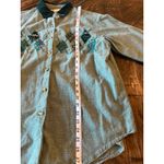 VTG Casey Max Plaid Embroidered Corduroy Collar Scarecrow Grandma Academia Twee Green Size L Photo 4