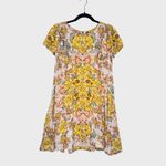 Free People  Womens Dress Yellow Yara Mini Floral Short Sleeve A Line Boho Small Photo 1