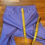 VERO MODA Women’s XS Purple Faux Leather Pleather Vegan Straight Leg Pants Rave Photo 2