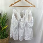 No Boundaries  White Lace Trim Sleeveless Halter Top XXXL Photo 1