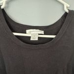 Christopher & Banks  Black Wide Strap Tank Top Women's Size Medium Cotton Blend Photo 2