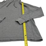 Old Navy NEW  Grey Waffle Knit Hooded Sweater Holiday Cabincore Cozy Unisex M Photo 8