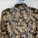 Vtg Y2K Richard Kristall Sheer Button Top Sz M Festival Fairy Grunge Whimsigoth Black Size M Photo 5