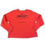 ZARA  Disney Mickey Mouse Red Graphic Sweatshirt Further Imagination Cropped M Photo 6