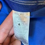 Jaanuu  Side Zip Blue Scrub Top With‎ Pockets Gold Zipper Photo 4