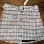 For Love & Lemons Tan Brown Asymmetrical A-line Mini Skirt Photo 5