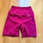 Gymshark Women's Burgundy Gym Shorts Photo 5