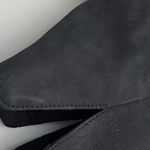 Toms  EVERLY BLACK NUBUCK LEATHER SPLIT TOP ANKLE HEELED BOOTS WOMENS 11 Photo 8