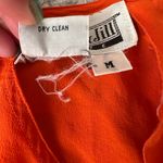 Vintage 90s boxy fit cropped matte silk tee shirt Red Size M Photo 3