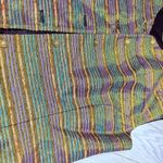 Doncaster Vintage  button front sleeveless vest metallic silk blend shirt 14 Photo 1