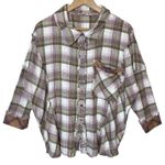 Free People  Fallin for Flannel Sleep Shirt Top Photo 0