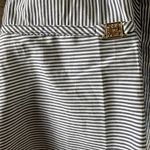 Anne Klein Black & White Striped Button-down Shirt Photo 3