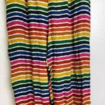 Farm Rio Anthropologie Rainbow Pants Womens Large Muilticolor Striped Jogger Photo 4