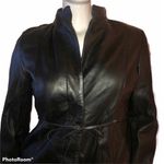 International concepts black leather coat Photo 2
