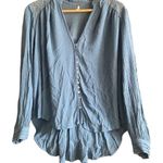 Free People  Canyon Rose Button Down Embroidered Tunic. Size Small. Photo 2