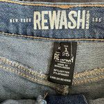 REWASH  Distressed Blue Jean Shorts Mid-Thigh Photo 2