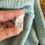 Aerie  waffle weave blue green hooded oversized pullover size  XS Photo 3