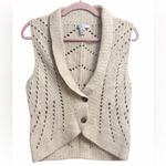 CAbi Cream Knit Sweater Vest Photo 1