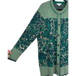 Liz Claiborne Floral Pattern Alpaca Blend Longline Button Cardigan Sweater Sz XL Photo 11