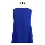 MILLAU Chiffon Blue Shift Swing Dress Sheer Layers Scoop Neck Sleeveless Medium Photo 3